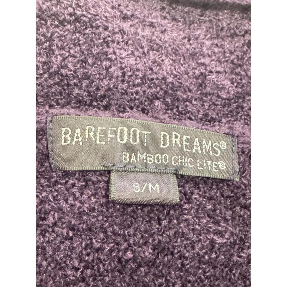 Barefoot Dreams Bamboo Chic Lite Purple Open Front Cozy Lounge Cardigan Sz S/M - Picture 5 of 5